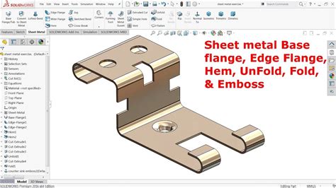 sheet metal to solid part solidworks|sheet metal in solidworks 2021.